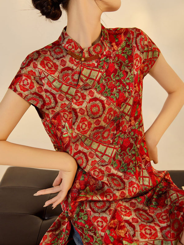 Vintage Qipao Shift Dress